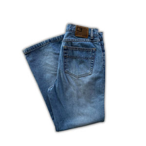Vintage Polo Jeans Co. RL Ralph Lauren Denim Flare Jean Pant Sz 14 x 29, Light